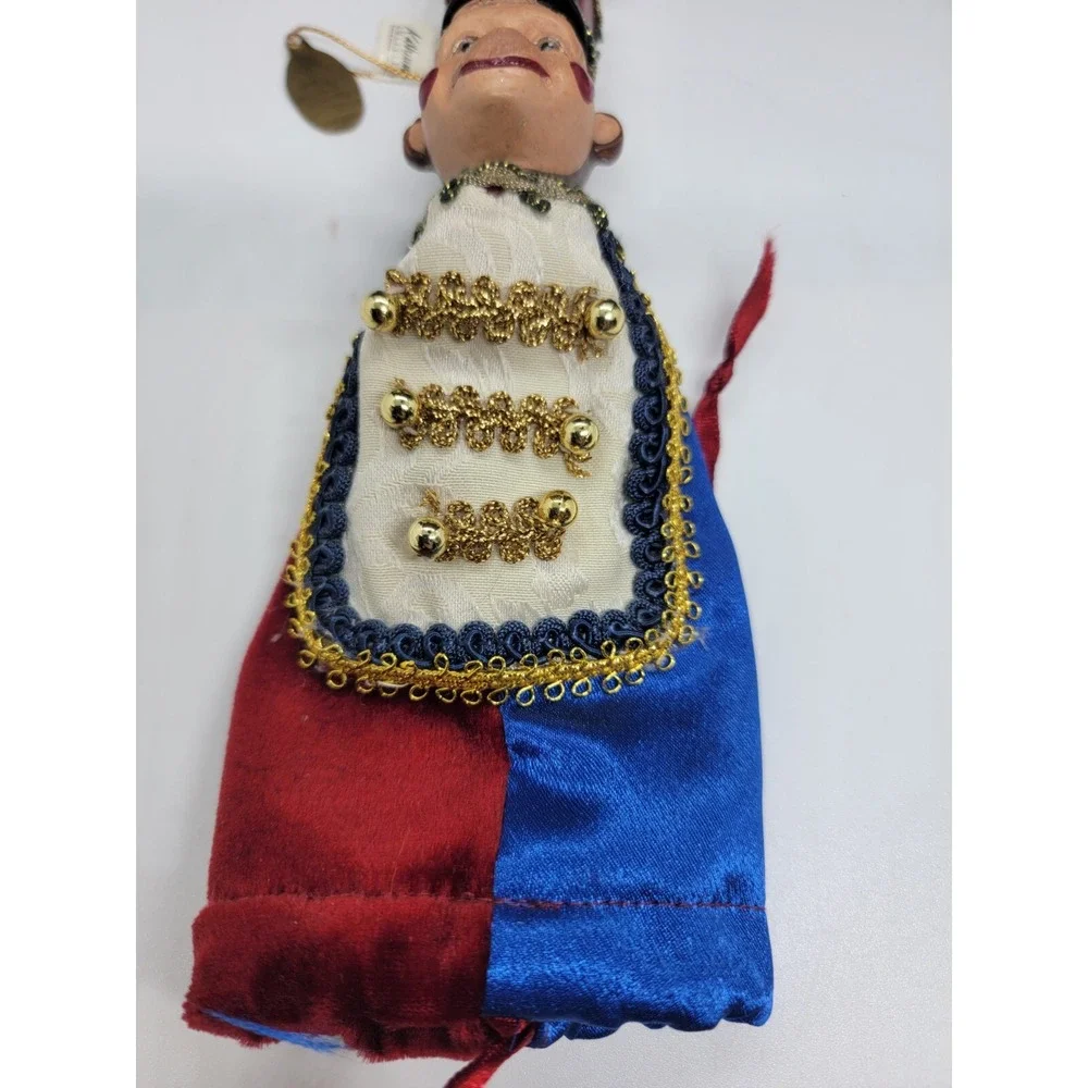 Katherine's Collection Wayne Kleski Circus Monkey Ornament Red Feather Hat